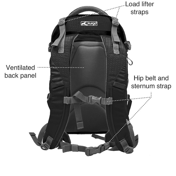 Kurgo G-Train Dog Carrier Backpack- Comfortable Travel Bag for Pets Up to 25 lbs - Picture 5 of 10